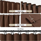 Joydeco 72 Inch Blackout Curtains - Image 2