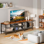 Furologee TV Stand for TVs up to 70 Inch, 63 Inch Entertainment Center - Image 3