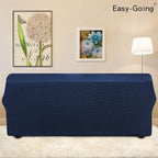 Easy-Going Stretch Oversized Sofa Couch Slipcover Washable Navy | 1-Piece Extra - Image 3