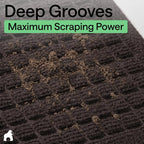 GORILLA GRIP® Ultra Absorbent Front Door Mat Outside Entrance 35x23, Traps Dirt - Image 5