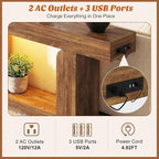 Homieasy Console Table, Farmhouse Wooden Sofa Table Behind Couch, Narrow - Image 4