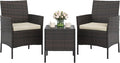 GAOMON 3-Piece Patio Furniture Set, Modern PE Rattan Conversation Set by GAOMON