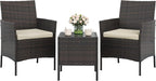 GAOMON 3-Piece Patio Furniture Set, Modern PE Rattan Conversation Set by GAOMON