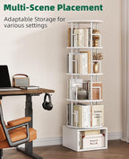 Kalrin 5 Tier Rotating Bookshelf - Image 5