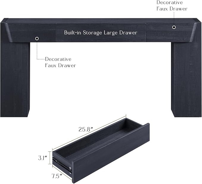 JXQTLINGMU 63" Console Table - Image 3