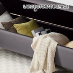 65" End of Bed Storage Bench, Modern Storage Benches - Image 6