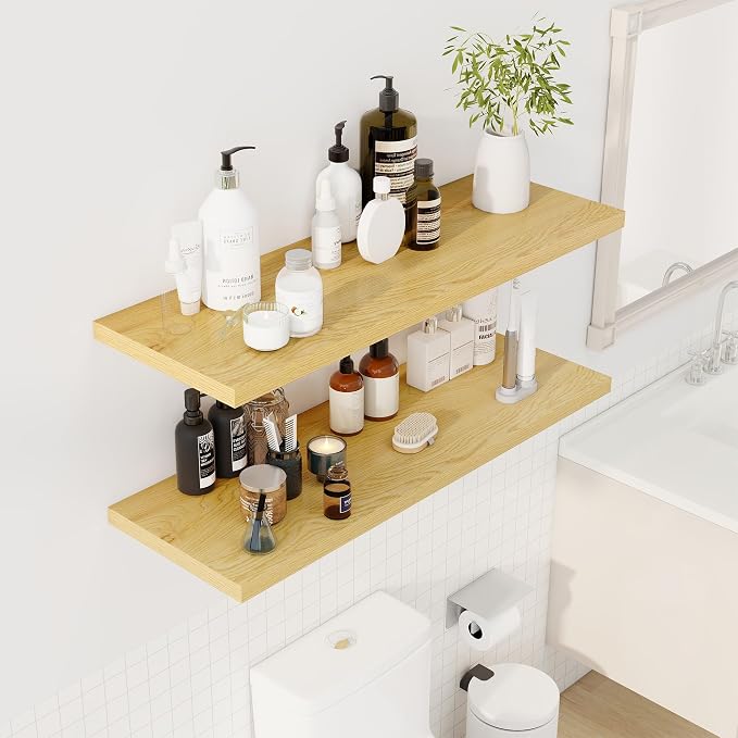 Dreamland 40" Floating Shelves for Wall, Wall-Mounted Shelves for Bedroom - Image 7