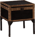 SEI Furniture - Drifton Travel Trunk End Table - Transitional Design by SEIFurniture