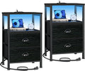 Furologee Nightstands Set of 2, End Tables by Furologee