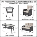Belord 5-Piece Patio Furniture - Image 2