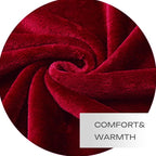 Red Fleece Plush Throw Blanket 50"x60"for Couch Sofa Fuzzy Cozy Flannel | Super - Image 5