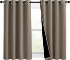 NICETOWN 100% Blackout Blinds, 46 inches x 45 inches, Laundry Room Decor Window by NICETOWN