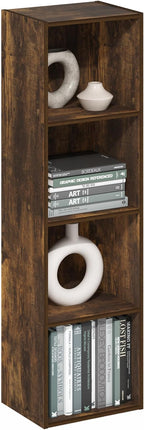 Furinno PASIR Book Shelf, 4-Tier Modern Bookshelf, Open Shelves Bookcase 9 x 12 by Furinno-FitsYourSpaceFitsYourBudget