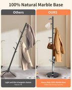 ZOZOE Metal Coat Rack Stand, Modern Coat Rack Freestanding - Image 3