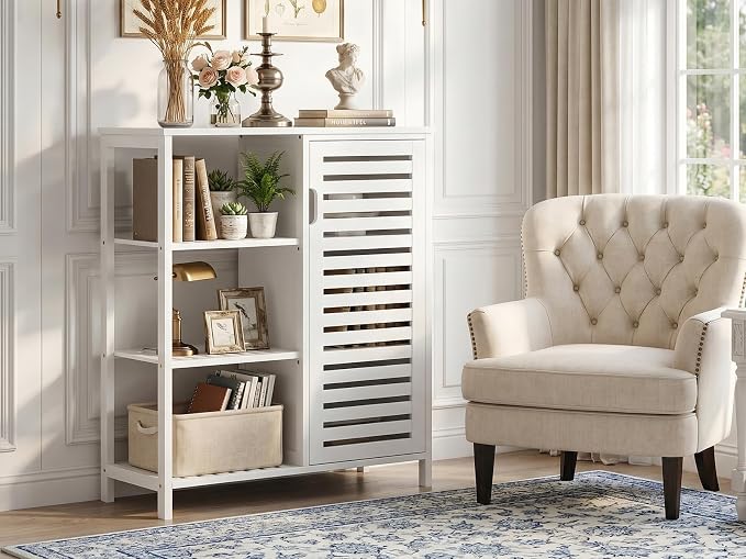 HITNET Bathoom Storage Cabinet, Bamboo Floor Cabinet - Image 5