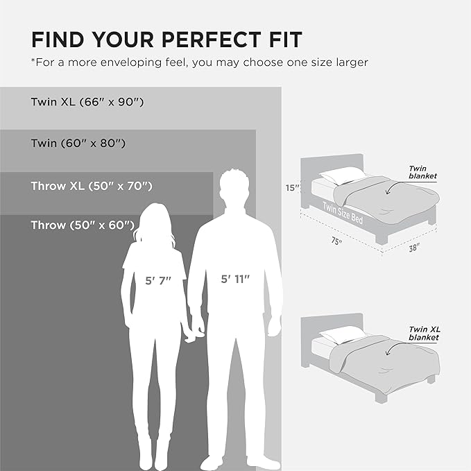 Bedsure Soft Twin Blanket for Bed Decor Gifts Grey 60"x80" | Birthday Gifts for - Image 6