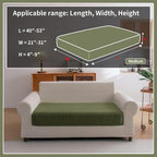 OHSIO Sectional Couch Covers, Wear Resistant Stretch Sofa Covers Washable Soft - Image 2