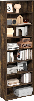 Furinno Basic Book Shelf, 8-Tier Bookcase by Furinno-FitsYourSpaceFitsYourBudget