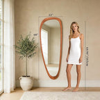 WallBeyond Asymmetrical Mirror, Irregular Mirror Full Length, Boho Wall Mirrors - Image 4