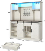 Farmhouse Coffee Bar Cabinet - Image 2