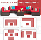Vongrasig 8 Pieces Patio Furniture Set - Image 6