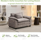 Oprisen Modular Sectional Sofa, Comfy Cloud Couch Sectional Sofa, Chenille Sofa - Image 7