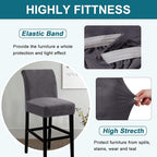 Turquoize Bar Stool Covers 2 Pack Bar Stool Covers - Image 4