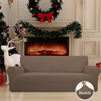 Easy-Going Stretch Oversized Sofa Couch Slipcover Washable Brown | 1-Piece - Image 2
