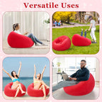Realspring Inflatable Bean Bag Chairs Outdoor Blow up Camping Chairs Inflatable - Image 7