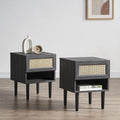mopio Haylee Rattan Side Table, Small Accent Tables by MopioInc