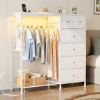 DUMOS White Dresser for Bedroom - Image 2
