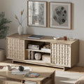 COLAMY TV Stand with Two Doors, Entertainment Center 59" with Adjustable by COLAMYHOME