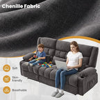 BOSMILLER Reclining Sofa with Cup Holders - Image 6