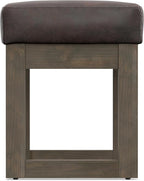 SIMPLIHOME Milltown Small Ottoman Bench - Image 11