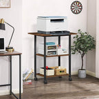Lerliuo 3-Tier Printer Stand, Industrial Mobile Printer Table - Image 6