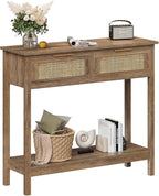 Trironsun Farmhouse Rattan Console Table by TrironsunHome