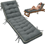 80x26 Inch Folding Chaise Lounge Cushion Quick Dry by AMCATON