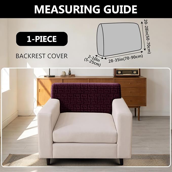 UNBBRRL Stretch Couch Backrest Cushion Cover - Image 2