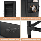 VTRIN Vertical Narrow Shoe Rack Organizer 10 Tier Tall Shoe Shelf Holds 20-22 - Image 4