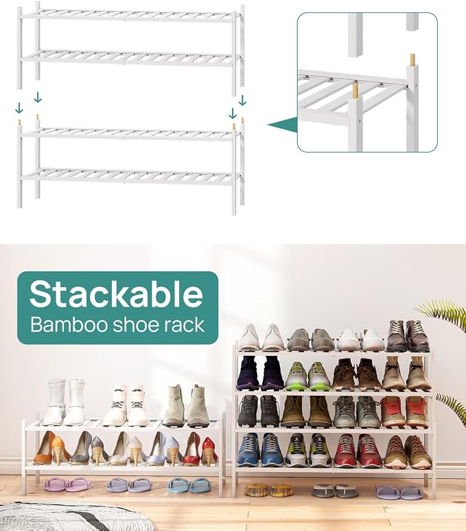 viewcare Long Shoe Rack for Entryway, Shoe Organizer for Hallway Closet - Image 6