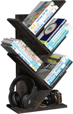 SHEEPAM 5 Tier Tree Book Shelf, Small Desktop Bookshelf by SHEEPAM