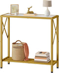 Tajsoon 28.3" Entryway Table, 2-Tier Small Consle Table by Tajsoon