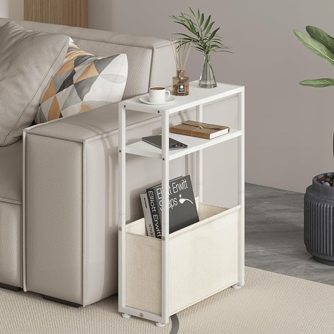 Leomonio Narrow Side Table, Slim End Tables - Image 3