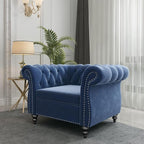 Mid-Century Sofa Chair, Velvet Accent Chair - Image 6