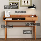 Vintage-Style Desk with Scandinavian Flair, Computer or Laptop Desk, Writing - Image 3