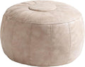 Thgonwid Unstuffed Moroccan Storage Pouf Foot Stool Ottoman Seat Handmade Faux by Thgonwid