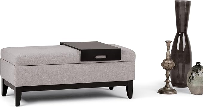 SIMPLIHOME Oregon Storage Ottoman Bench - Image 4