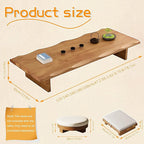 Solid Wood Low Coffee Tea Table - Image 2