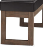 SIMPLIHOME Milltown Large Ottoman Bench - Image 8