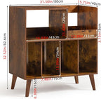 LELELINKY Large Record Player Stand, Turntable Stand - Image 2